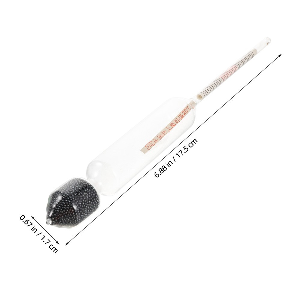 4 Pcs Dairy Density Meter Lab Testing Instrument Hydrometer for Indoor