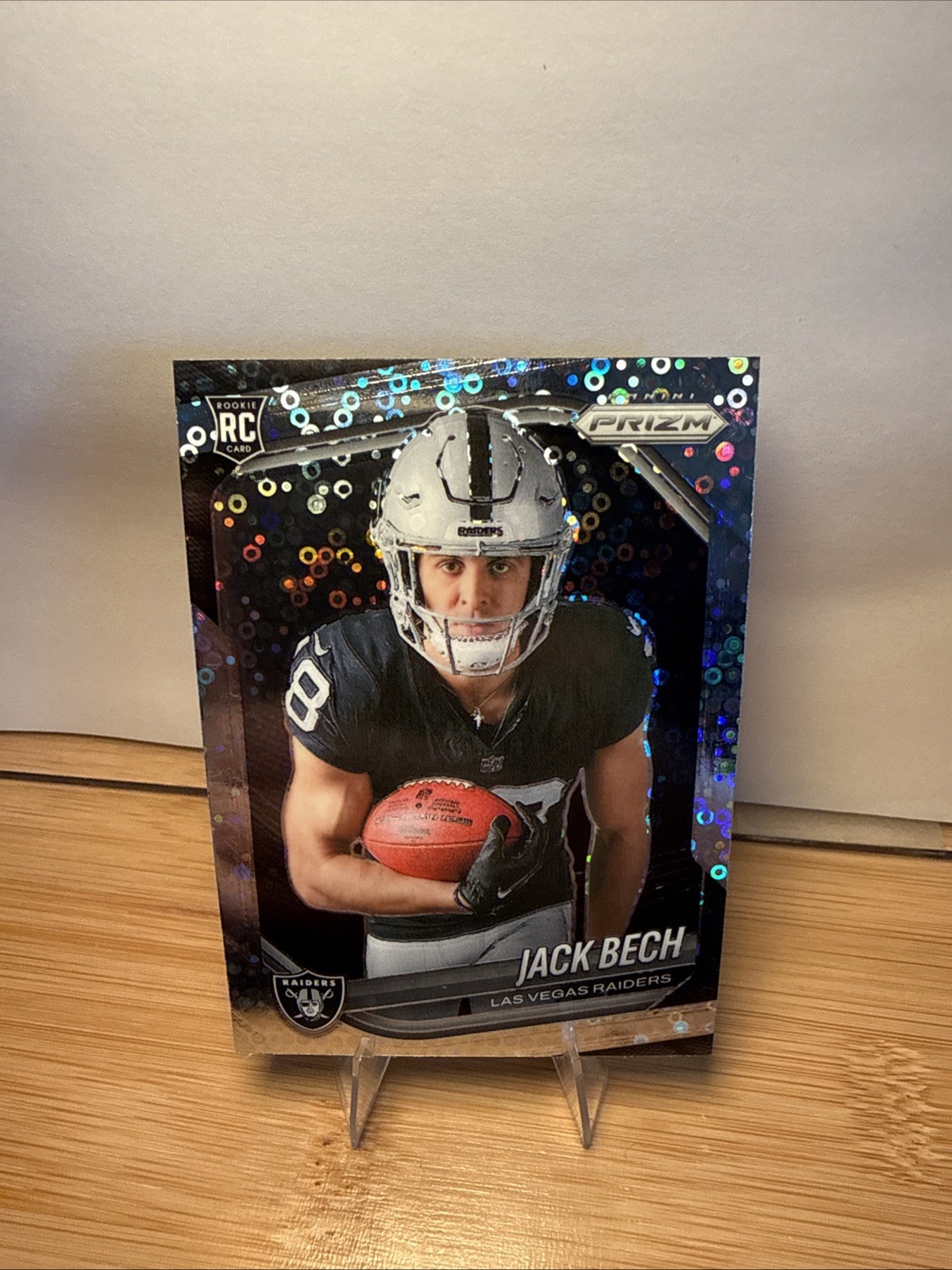 2025 Panini Prizm Football Jack Bech Rookie Variation No Huddle Prizm (RC)