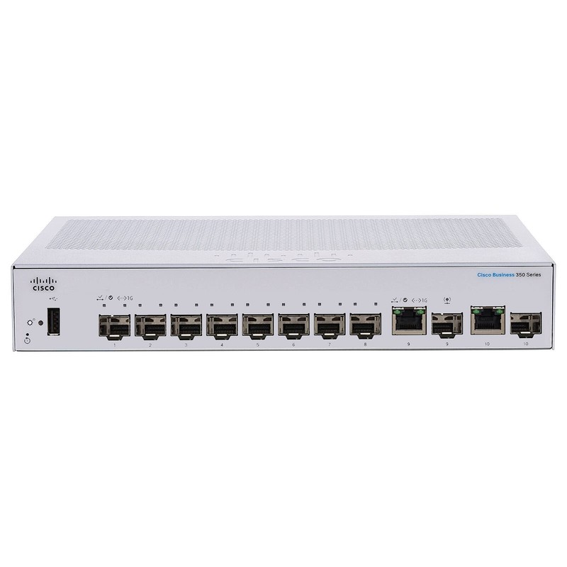 Cisco Cbs350-8P-E-2G Managed Switch 8 Ports Poe+ Gigabit 2 Combo Sfp