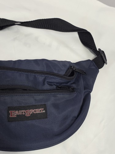 Vintage 90’s Y2K Blue EastSport Fanny Pack Crossbody Bag Passport Travel Wallet - Picture 4 of 7