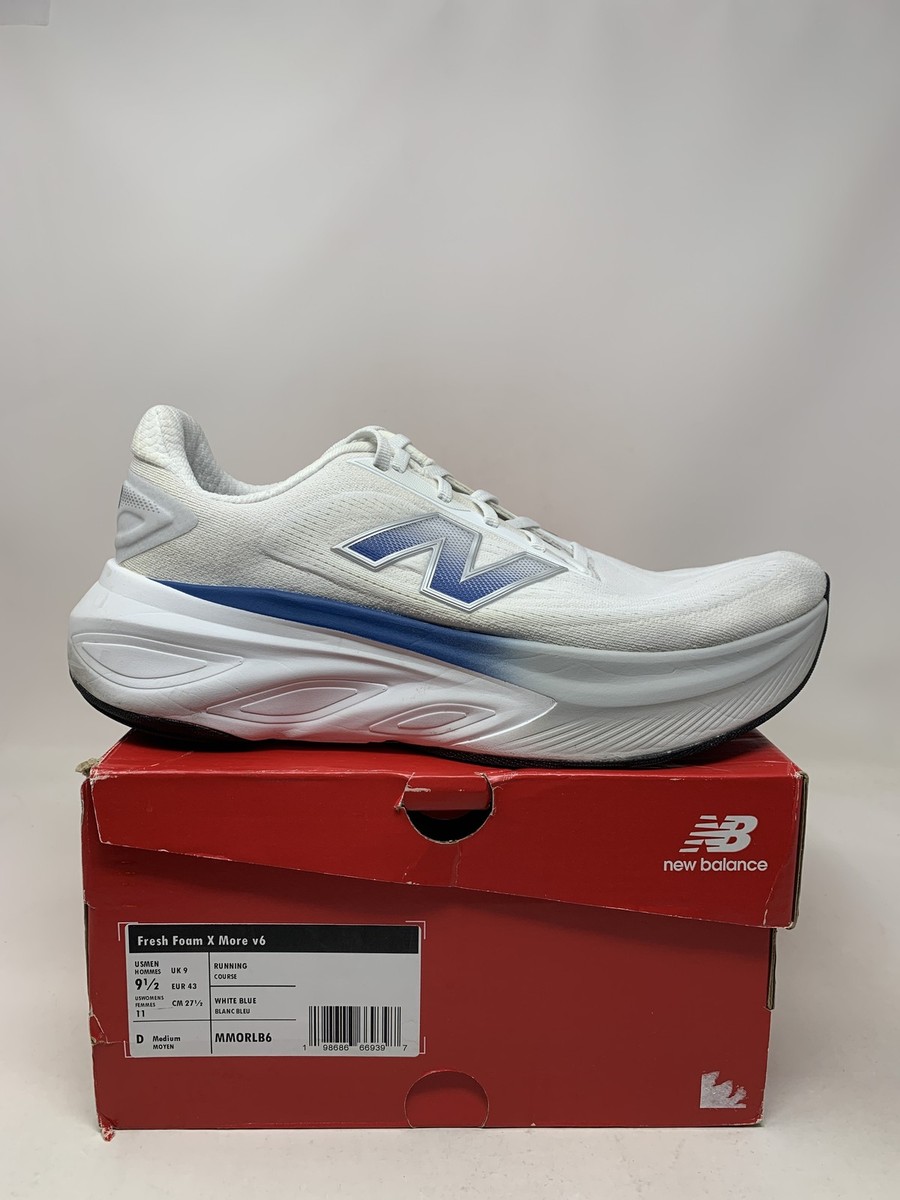 New Balance Fresh Foam X More V6 Men’s Size 11 White Blue Agate MMORLB6 New New Balance Fresh Foam X More V6 MMORLB6 Mens Running Shoes  main image 4
