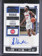 2023-24 Panini Contenders #158 Stanley Umude Rookie Ticket Auto