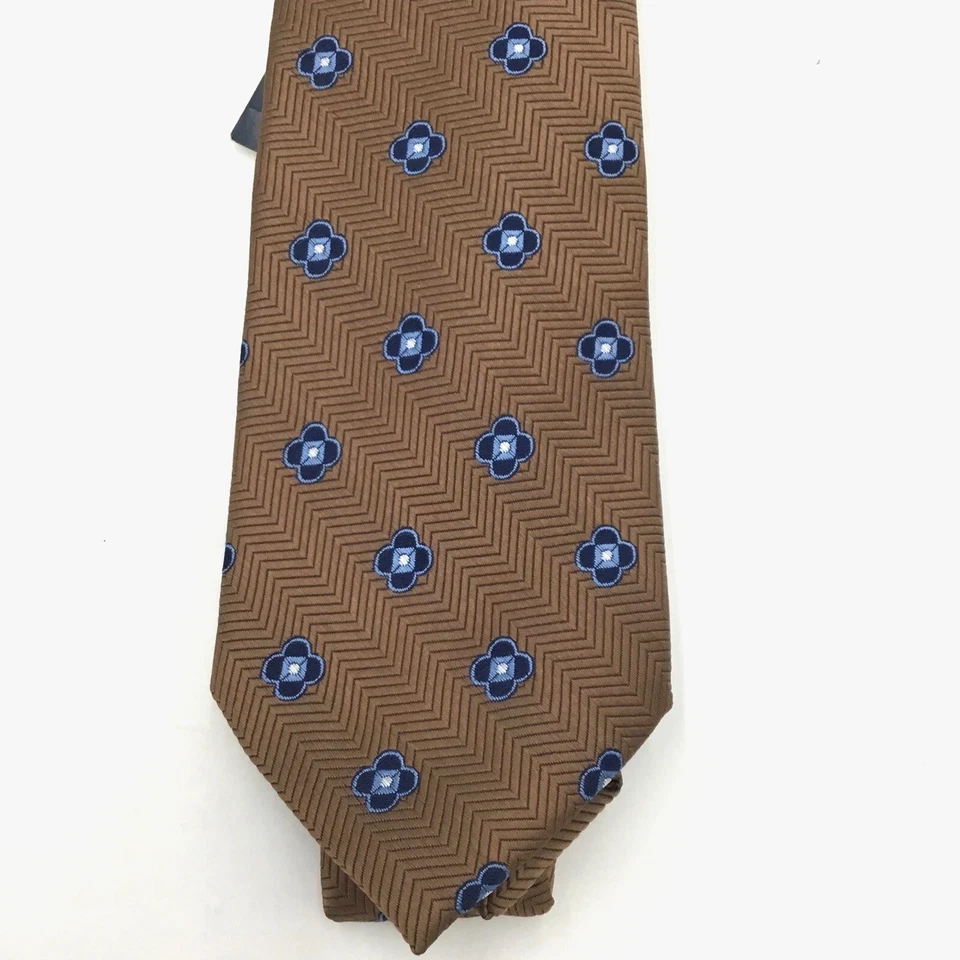 Corbata Berdie Neat Club Room para hombre - coñac Foto 2 de 3