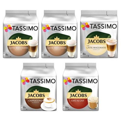 TASSIMO Kapseln Jacobs Lovers Sorten Kaffeekapseln - 48 Getränke insgesamt