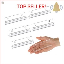 Jansburg 6 Pack Clear Vinyl Record Shelf Wall Mount Acrylic Album Display Holder