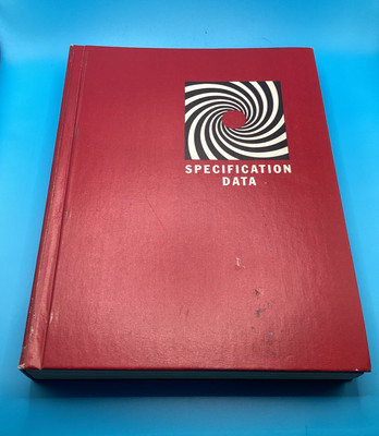 1965 Consulting Engineer Specification Data File Hardcover Book