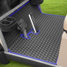 Rubber Golf Cart Floor Mat Blue for Club Car DS 1982-2013 Villager 1982-2018