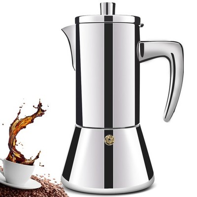 DITOSH 12 Cup Stainless Steel Moka Pot Stovetop Espresso Maker 304 Steel