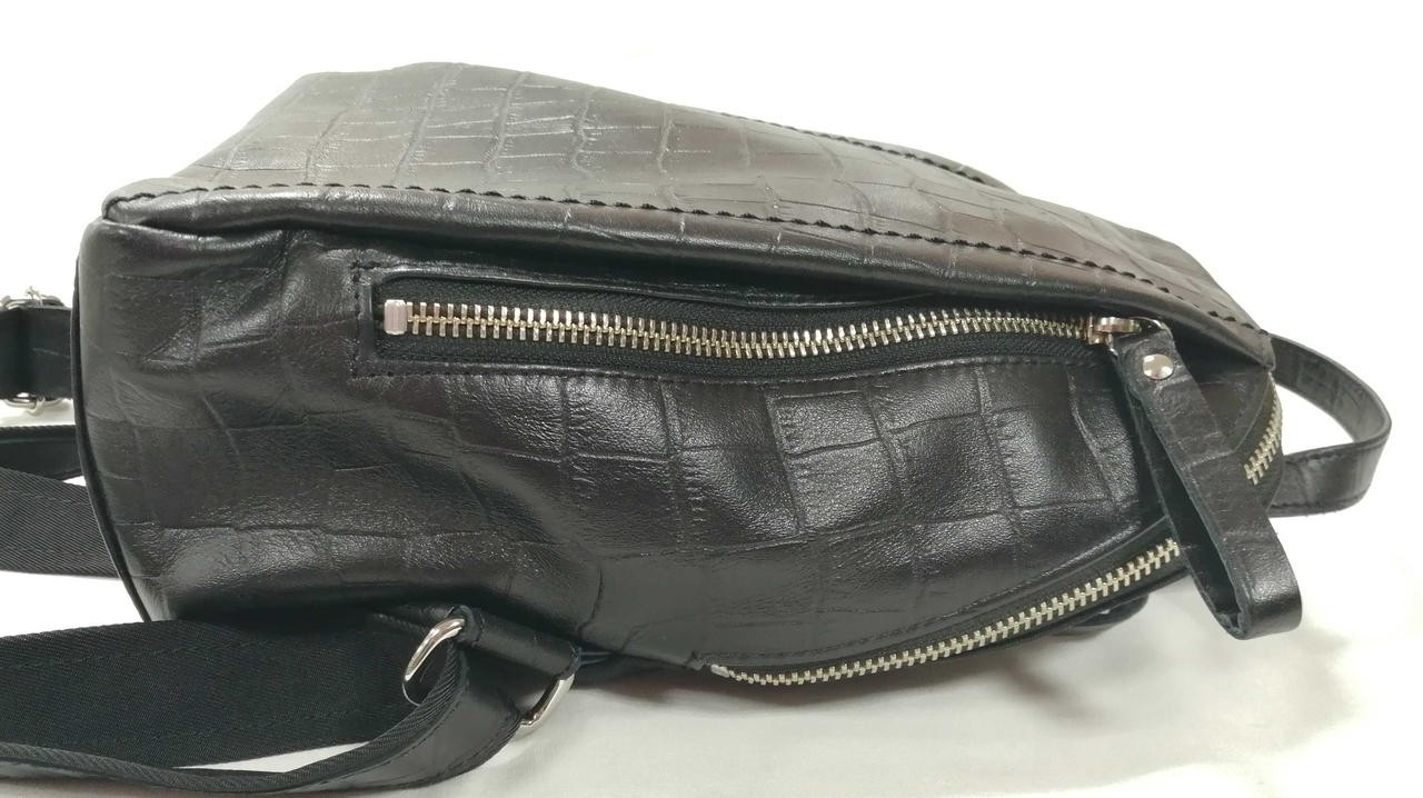 Crocodile Pattern Backpack Olitata Model Black Ol… - image 6