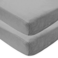 American Baby Company 2 Pack Heavenly Soft Chenille Fitted Crib Sheet 28 x 52,