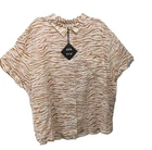 NWT Ava & Viv No Gap Button Front Shirt Womens 3X Animal Print Summer Spring n1
