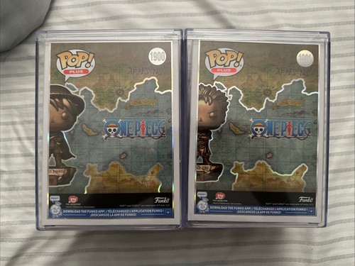 Funko POP! Plus #1900 Monkey D. Luffy & #1901 Roronoa Zoro Bronze Statue Set - Picture 4 of 5