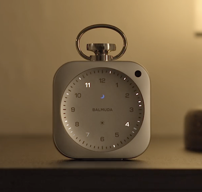 PSL BALMUDA The Clock DSC01-SV Silver Desk Alarm Clock Bluetooth