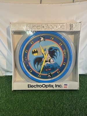 Vintage 1989 Sweet Shoppe 22'' Electro Optix Batman Clock DC Comics RARE