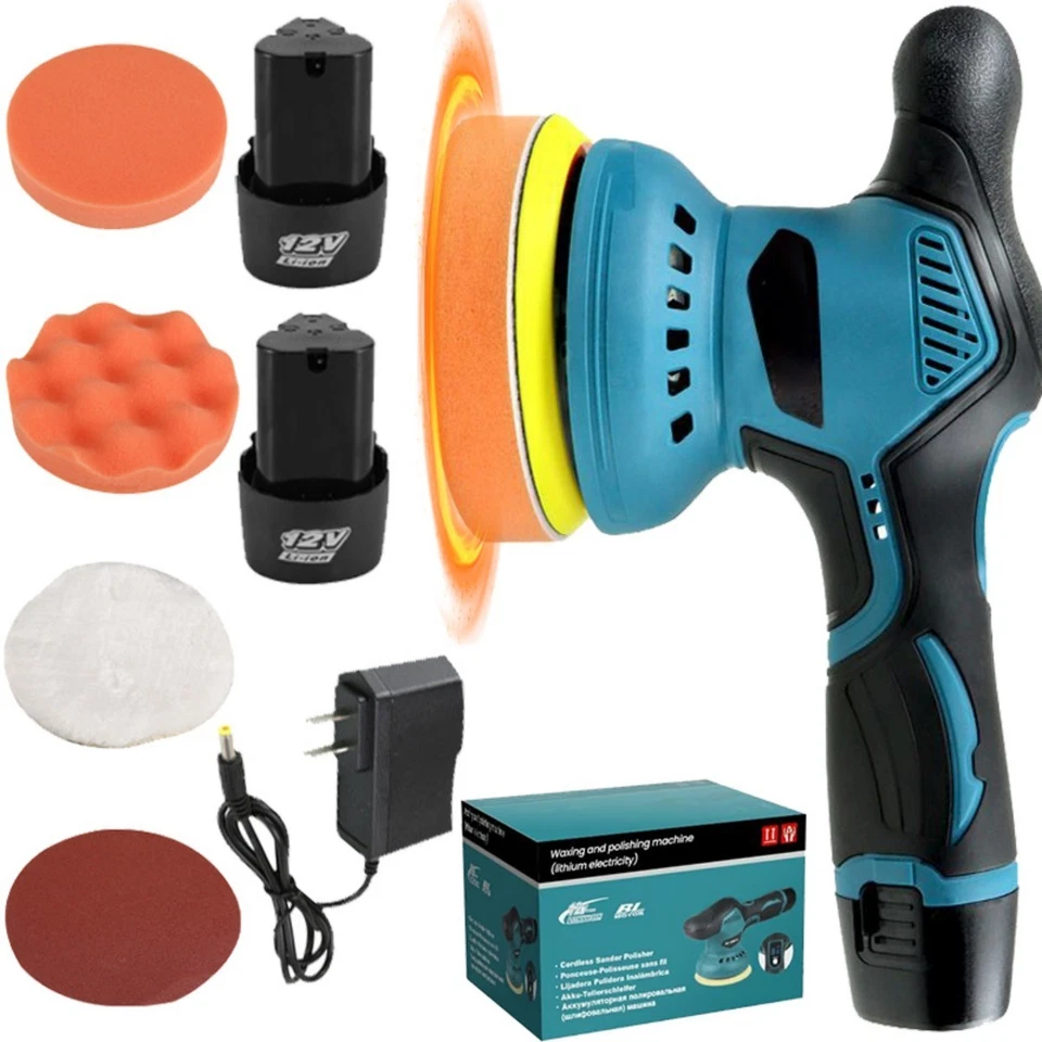 Pulidora de coche inalámbrica 12V 5500rpm Pulidora de coche inalámbrica Pulidora eléctrica Foto 3 de 4