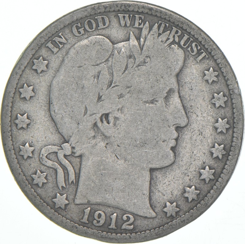 1912-D Barber Half Dollar Average Circ 90% Silver *4979