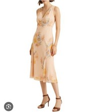 Lauren Ralph Lauren Black Label Crinkled Georgette Sleeveless A-line Dress