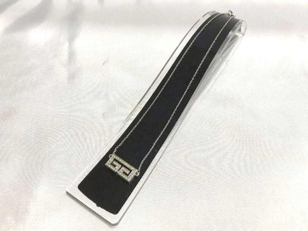 GIVENCHY Collana con Strass Logo GG Lusso Autentica