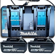 New MAKITA BL1850B2DC2 NEW 18V BL1850B Li-Ion Battery DC18RD Dual Port Charger