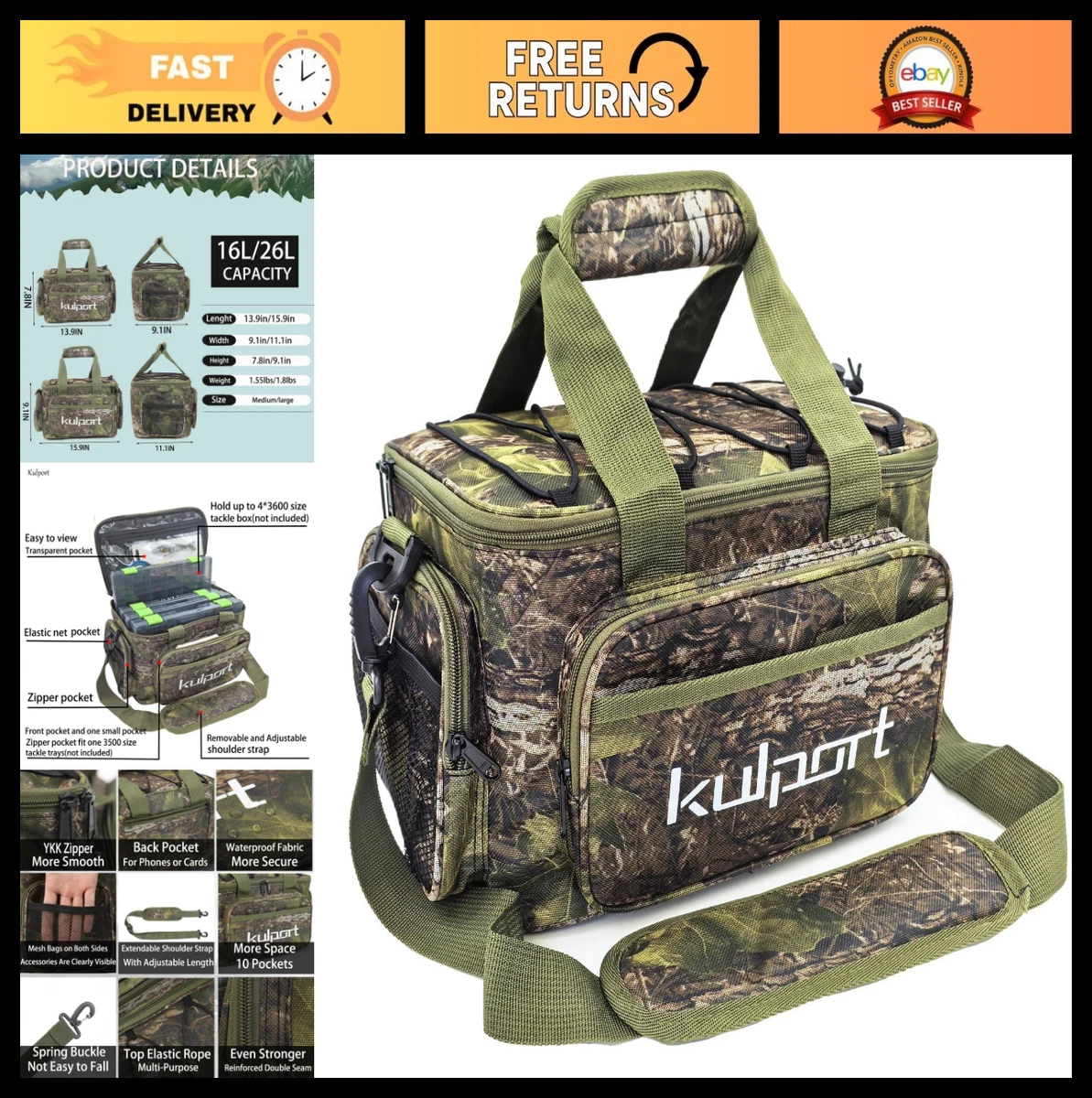 binder tackle box Raprance Fishing Bag Lure Biat Organized Storage Binder Spinning Rod Daiwa F602ml size-6000 SKU:12842-01 and tackle bags for