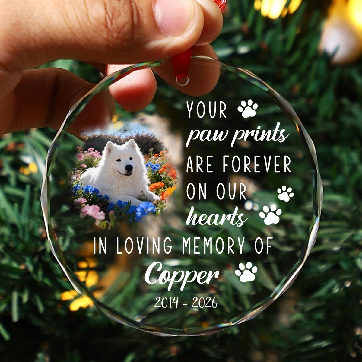 Santa Hat Rhodesian Ridgeback Ornament Sublimation Bauble De