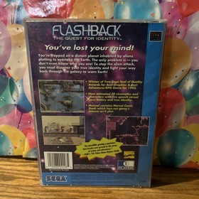 Flashback: The Quest for Identity (Sega CD, 1993) CIB, Complete, w/ manual