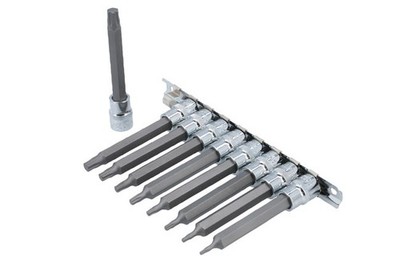 Lange Serie Torx Plus  Steckschlüssel-Bit-Satz 3/8'' D 9-tlg.