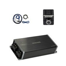 Kicker KEY5001 500 Watt Mono Amplifier, Dual Bass Remote, Wiring Install Kit