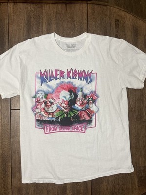 Killer Klowns From Outer Space Mens Large White T Shirt EUC