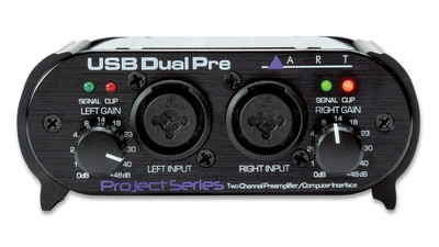 USB Dual Pre Two Channel Preamplifier/Computer Interface (USBDUALPREPS),Black