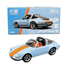 Pop Race | 1: 64 SINGER 964 Targa (Blue/Orange) FACTORY SEALED IN ORIGINAL BOX