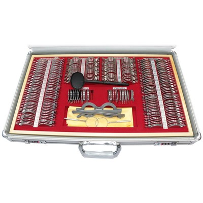 266 Pcs Optical Trial Lens Set Professional Optometry Kit Aluminum Box