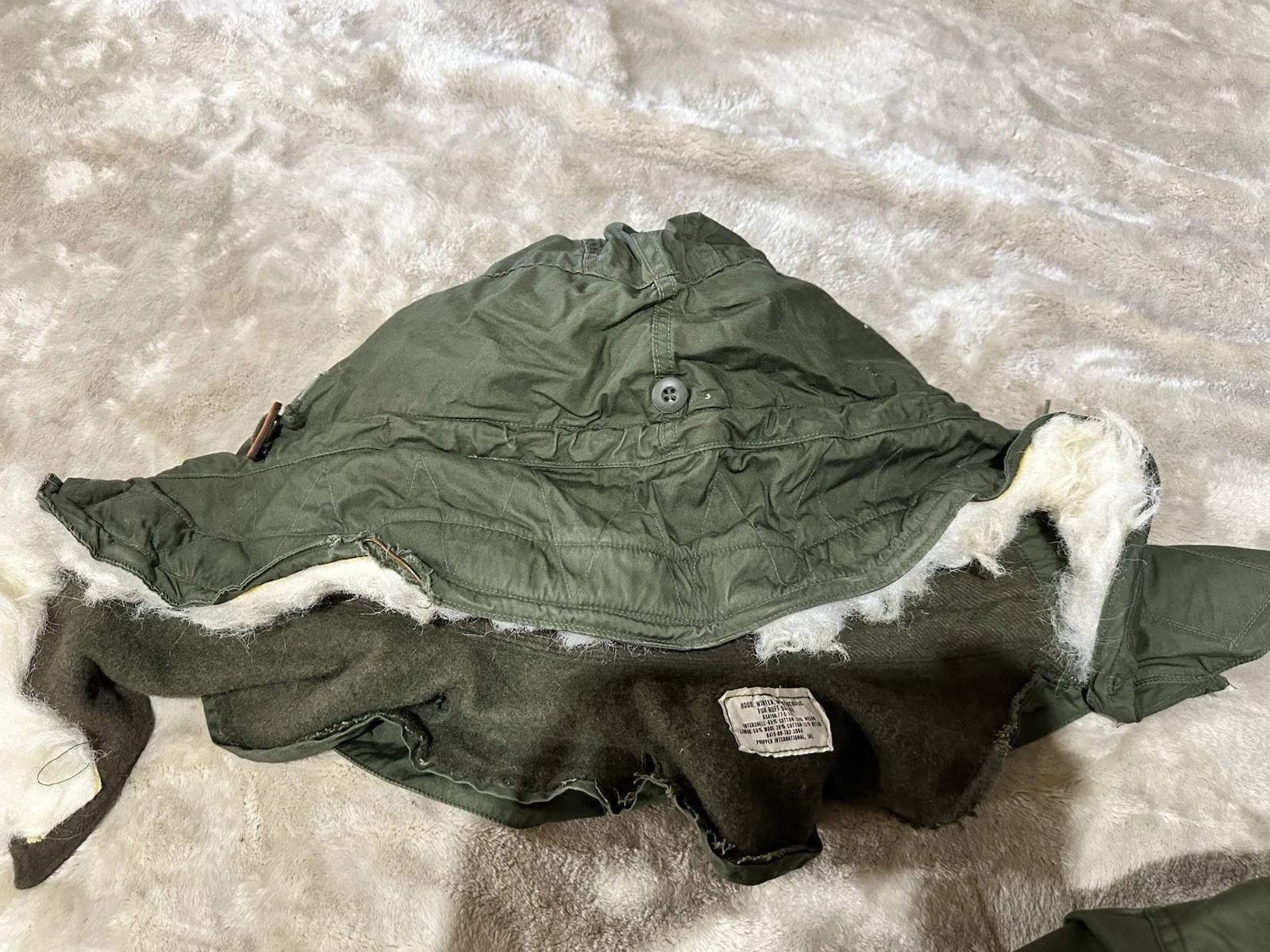 Vintage USGI M-65 Fishtail Parka Shell & Hood w/ Rothco Liner - Size Large image 9