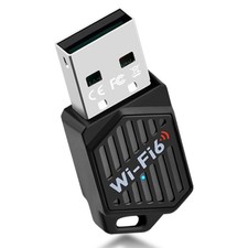 2-in-1 USB WiFi 6 Adapter with Bluetooth 5.4 Dual Band 2.4/5GHz, 900Mbps Wire...
