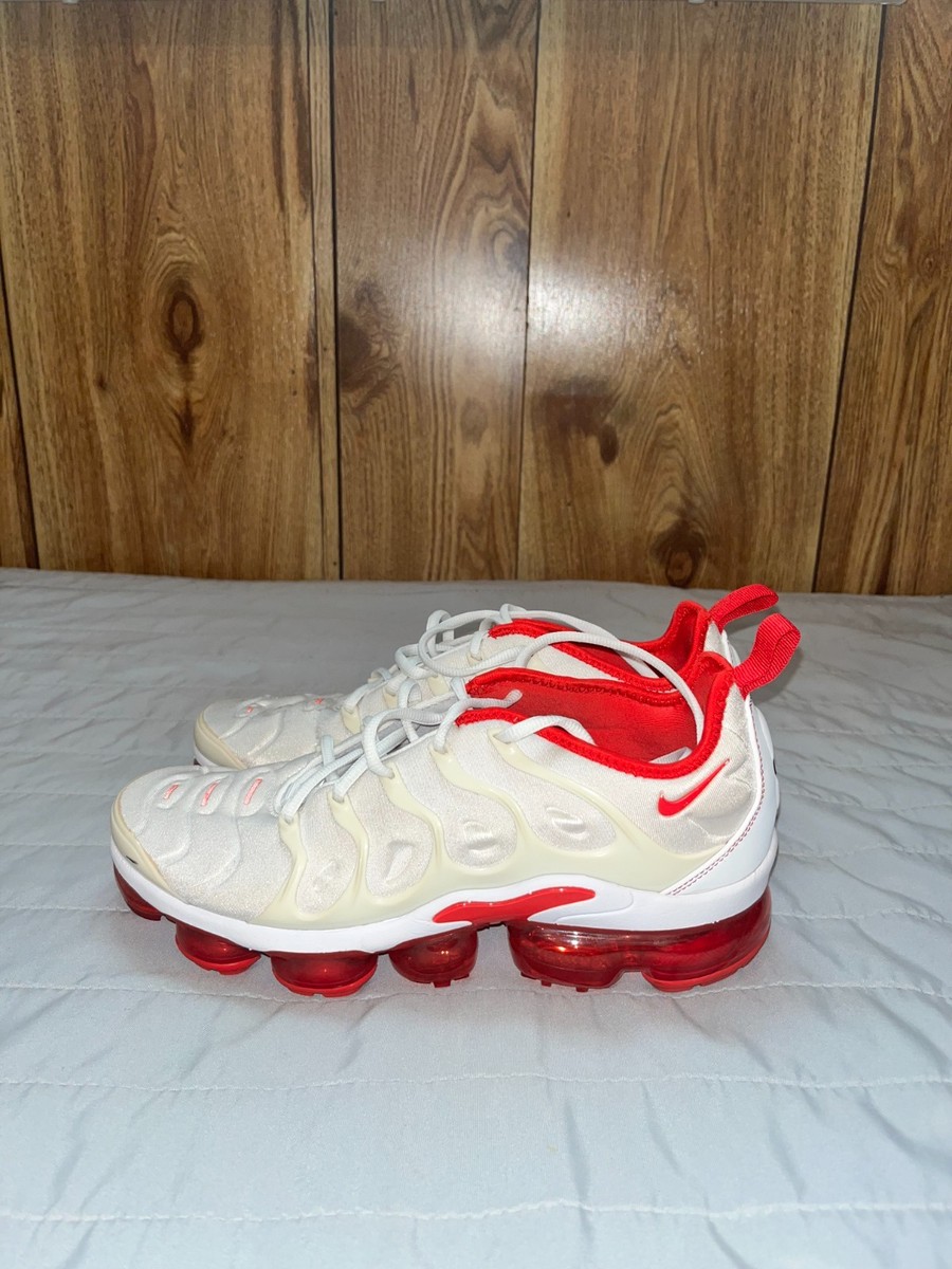 Size Nike Air VaporMax Plus White University Red
