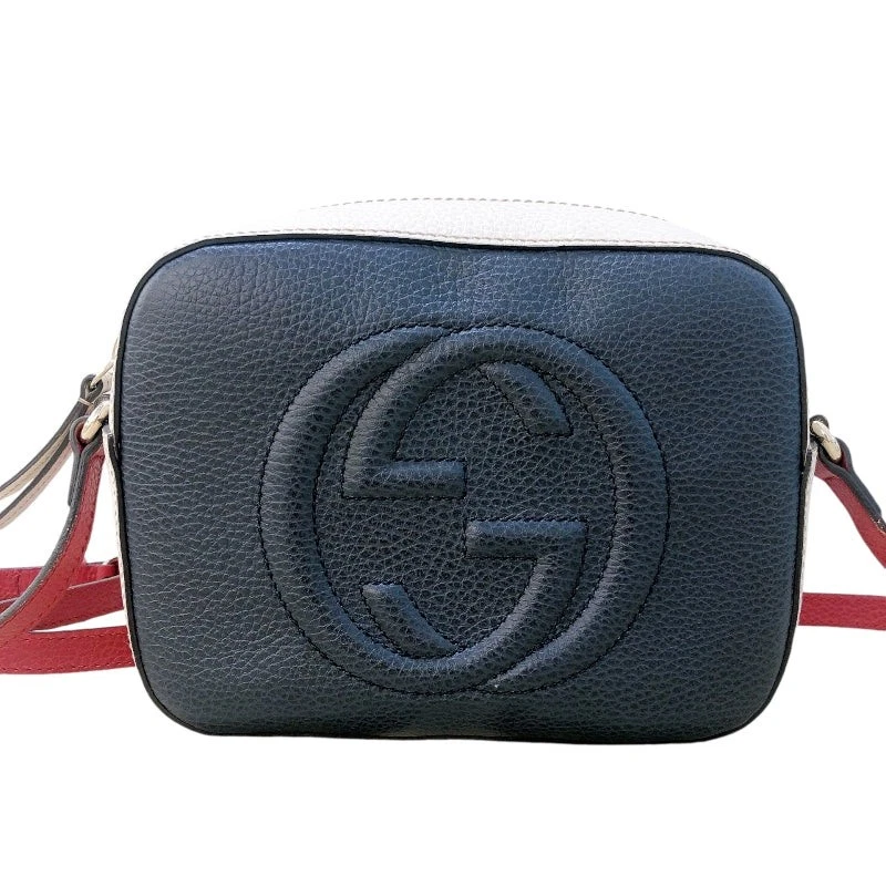 GUCCI SOHO épaule 431567 bleu marine, ivoire et rouge #2170