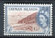 CAYMAN ISLANDS; 1953 early QEII Pictorial issue fine MINT MNH Unmounted 6d. 