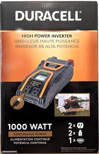 NEW! Duracell 1000W Power Inverter (5 outputs - 1 USB-C, 2 USB-A, 2 Electrical)