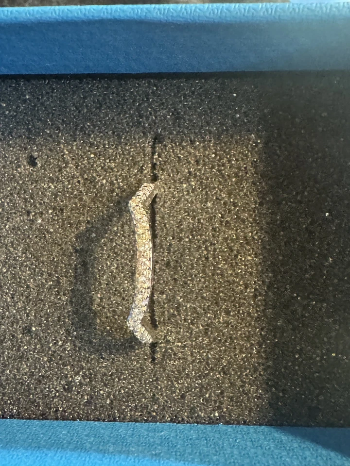 Anillo Estate Oro Blanco 10K 13 Redondo Corte Brillante Diamante Banda 0.13 Cts Talla 7 Foto 3 de 4