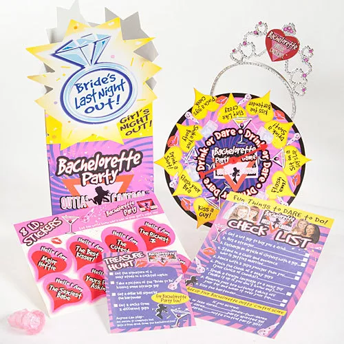 Bachelorette Party Novelty Game and Party Set with Tiara Games kit! Wedding Girl