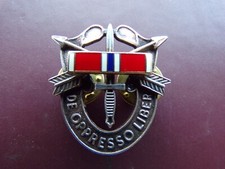 Special Forces Bronze Star Crest DI Ribbon Pin US Army SOG Airborne Military ODA