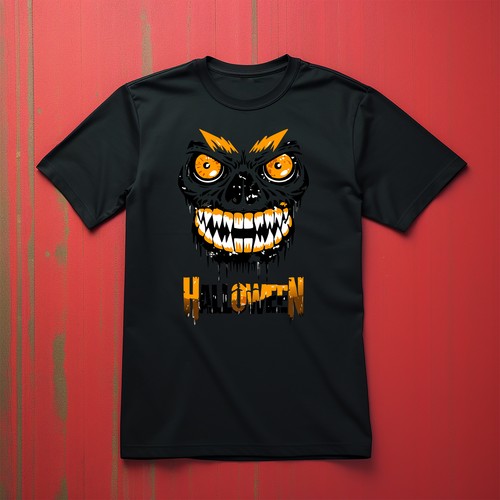 Halloween_228 Spooky Skull and Crossbones T-shirt - Funny and Frightening! Unise - Picture 6 of 46