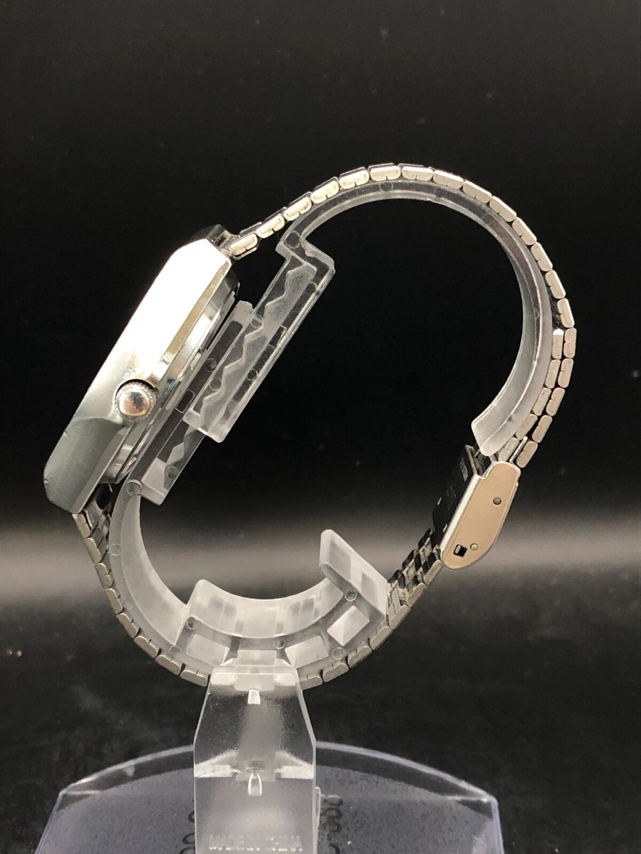  ORDER プレート　シルバー SEIKO WATCH SILVER WAVE QUARTZ 8229-6040 WHITE STAINLESS