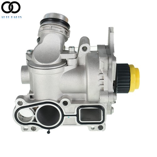 For 06-15 VW Golf Jetta GTI Passat Tiguan 2PCS Thermostat Assembly to Water Pump - Picture 5 of 10