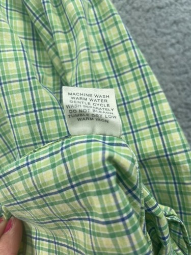 BKE Shirt mens size XL Green Checked long sleeve Shirt Reguler Fit - Picture 5 of 6