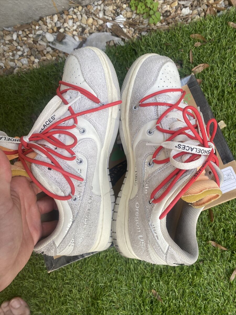 Nike Dunk Low Sail Off White Lot 40 Of 50 Mens Sneaker size Nike Dunk Low Sail Off White Lot 40 Of 50 Mens Sneaker size