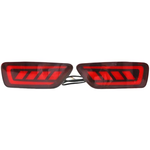 2x LED Rear Reflector Light Smoke Turn Singal For 2011-2021 Jeep Grand Cherokee - Picture 5 of 9