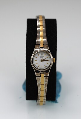 Pulsar Uhr Damen Silber Gold Edelstahl Wasserfest Batterie Weiß Quarz
