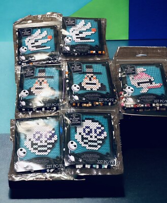 7 The Nightmare Before Christmas Mini Perler Fused Melt Bead Kits w/Patterns