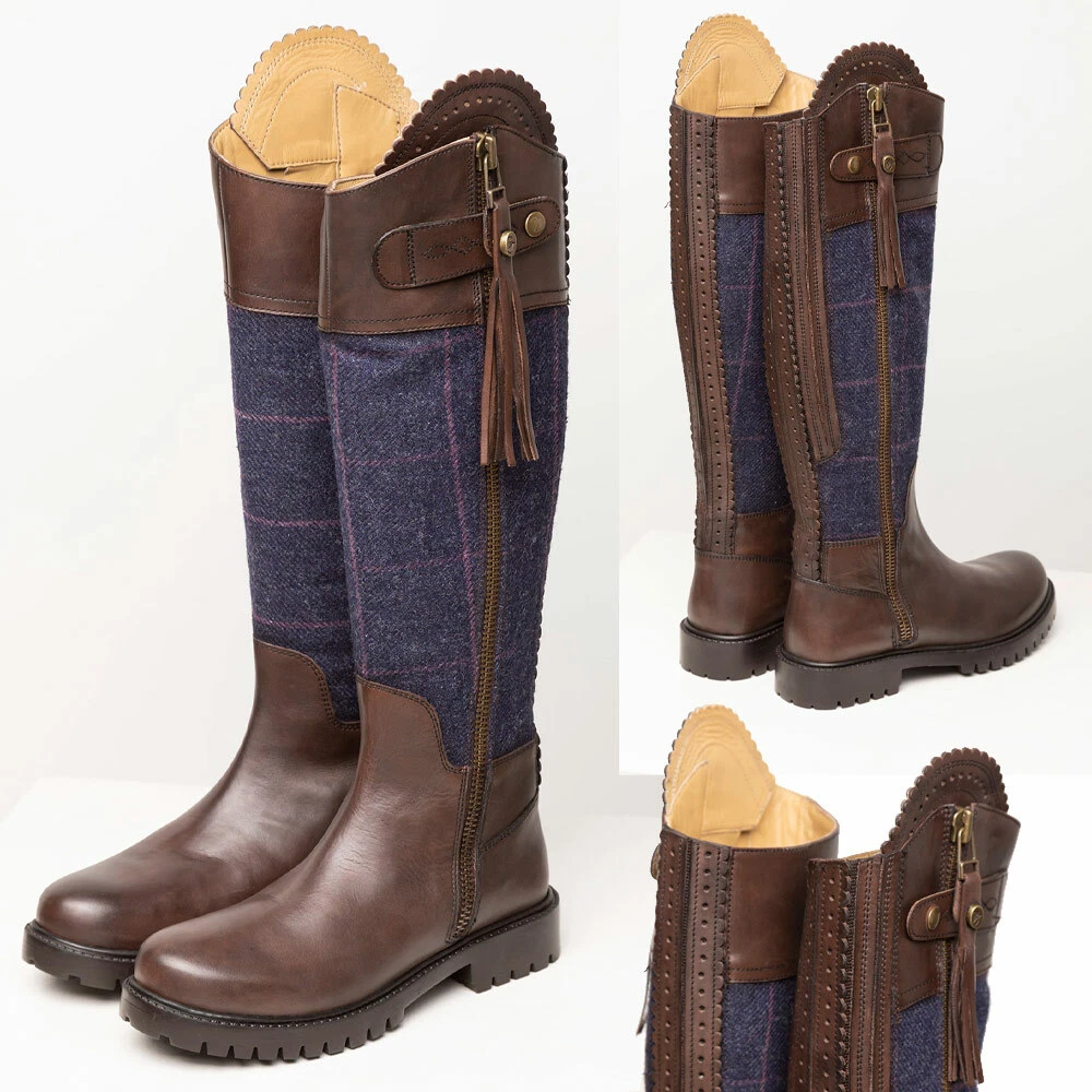 Tweed boots womens sale